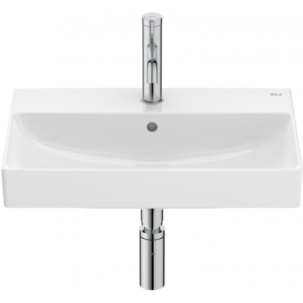 Roca ONA A327683000 掛牆面盆：Fineceramic薄陶、輕盈堅硬、單孔配置